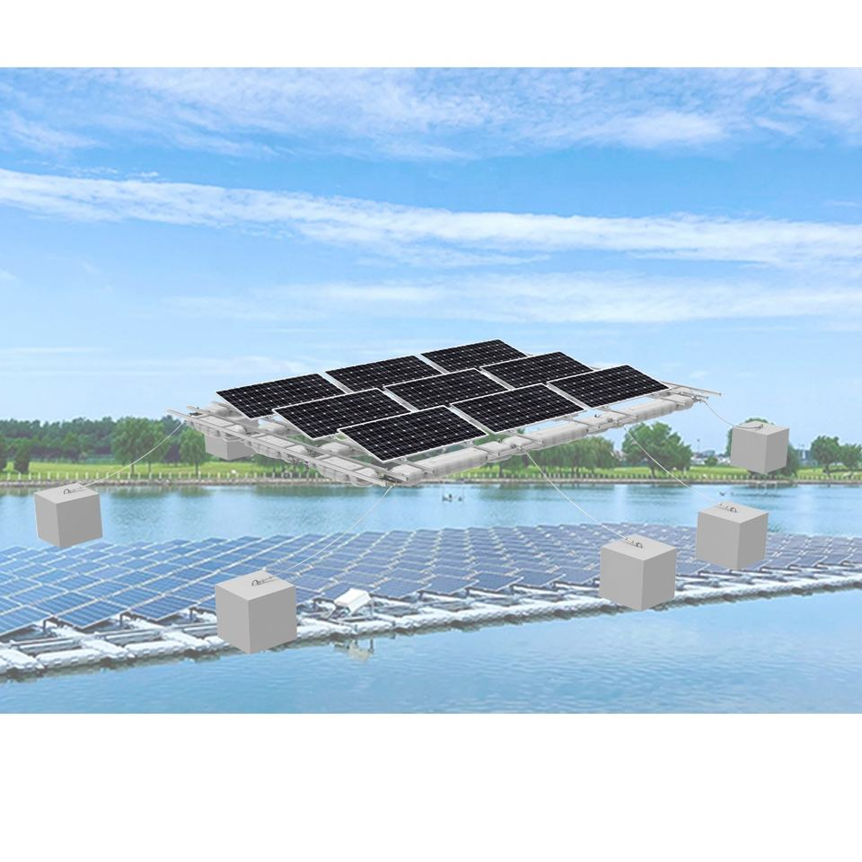 OEM Solar Support Pond Pontoon PV Panel Buoy Floating Solar System