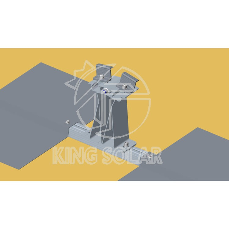 Durable Aluminum Ballasted Solar Mounting for Flat Roofs