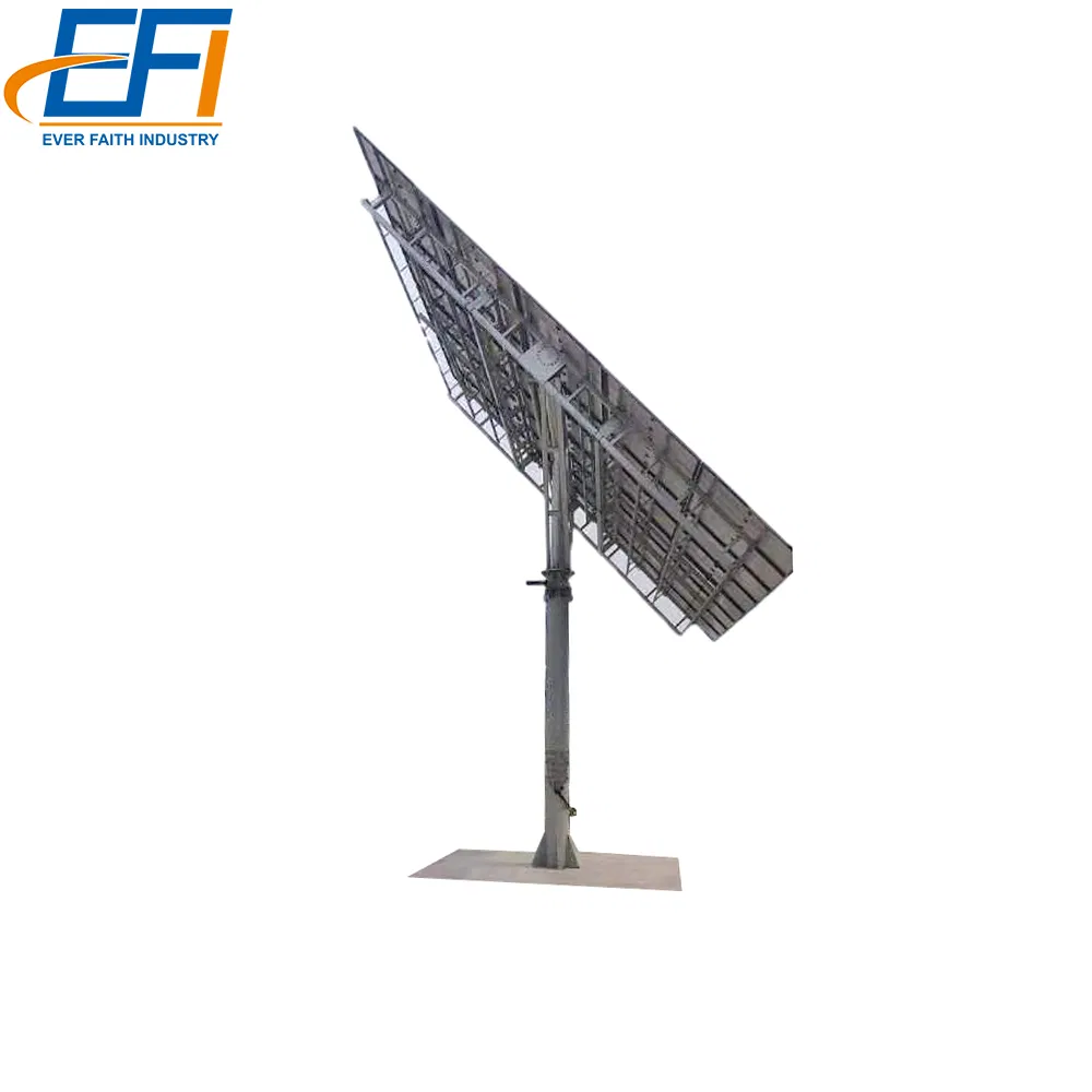 20kw 50kw Solar Panels Adjustable Tilt Mounting Single Pole Solar Ground Mount Racking Systems