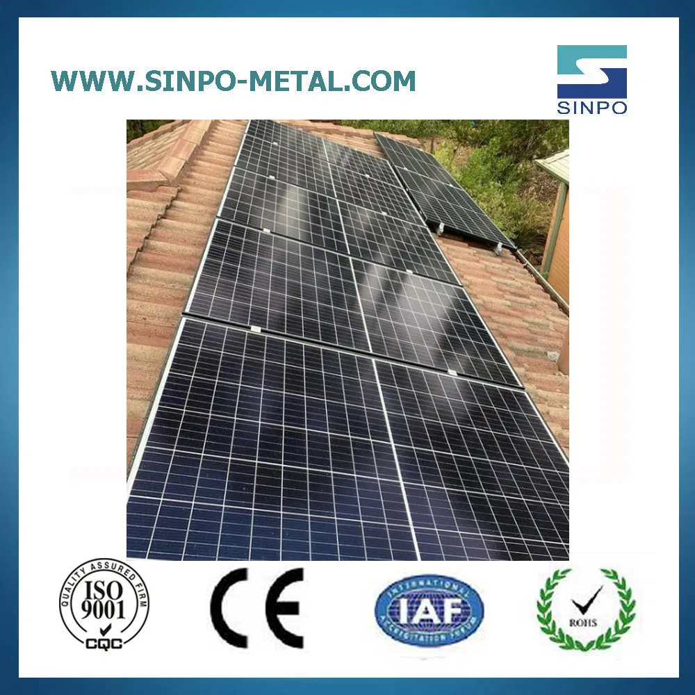 Home Solar Power System Solar Energy Panel Mounting Bracket for Tail Roof