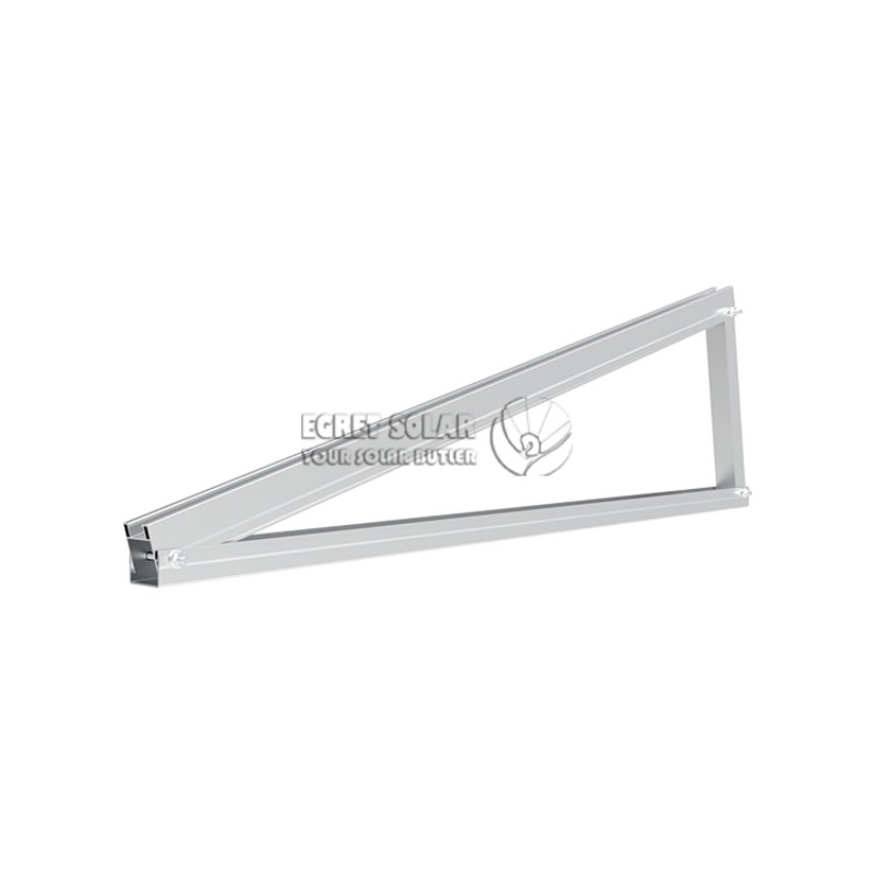 Solar Flat Roof Mounting Structure Aluminum Triangle Brackets Ballasted Solar Roof Mounting