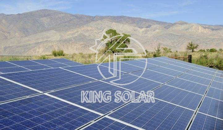 Universal Solar Panel Pole Mount Ground Structure