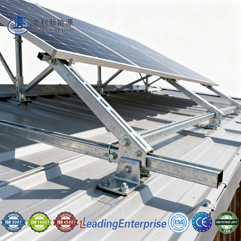 Factory Direct Aluminium Triangle Mounting Solar Panel Concrete Flat Roof Ballasted Mounting Brackets