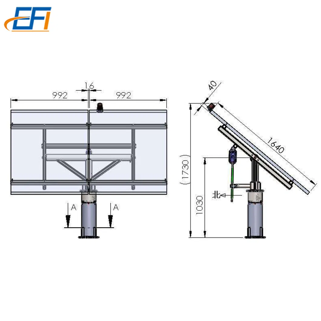 Adjustable Ground Mount Tilt Racking PV Panel Tracking Mounting Bracket System