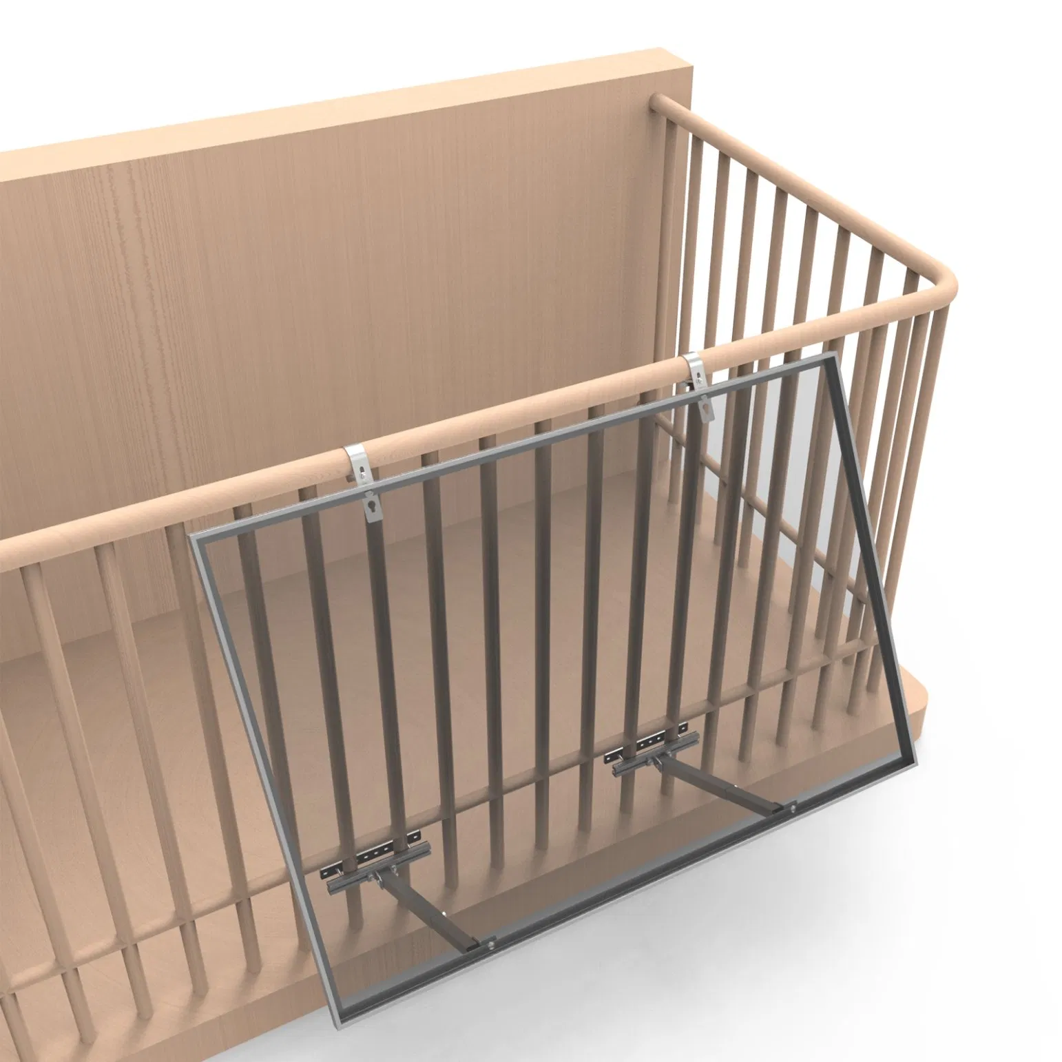 Photovoltaic Railing Balcony Mounting System Stretchable Solar Bracket