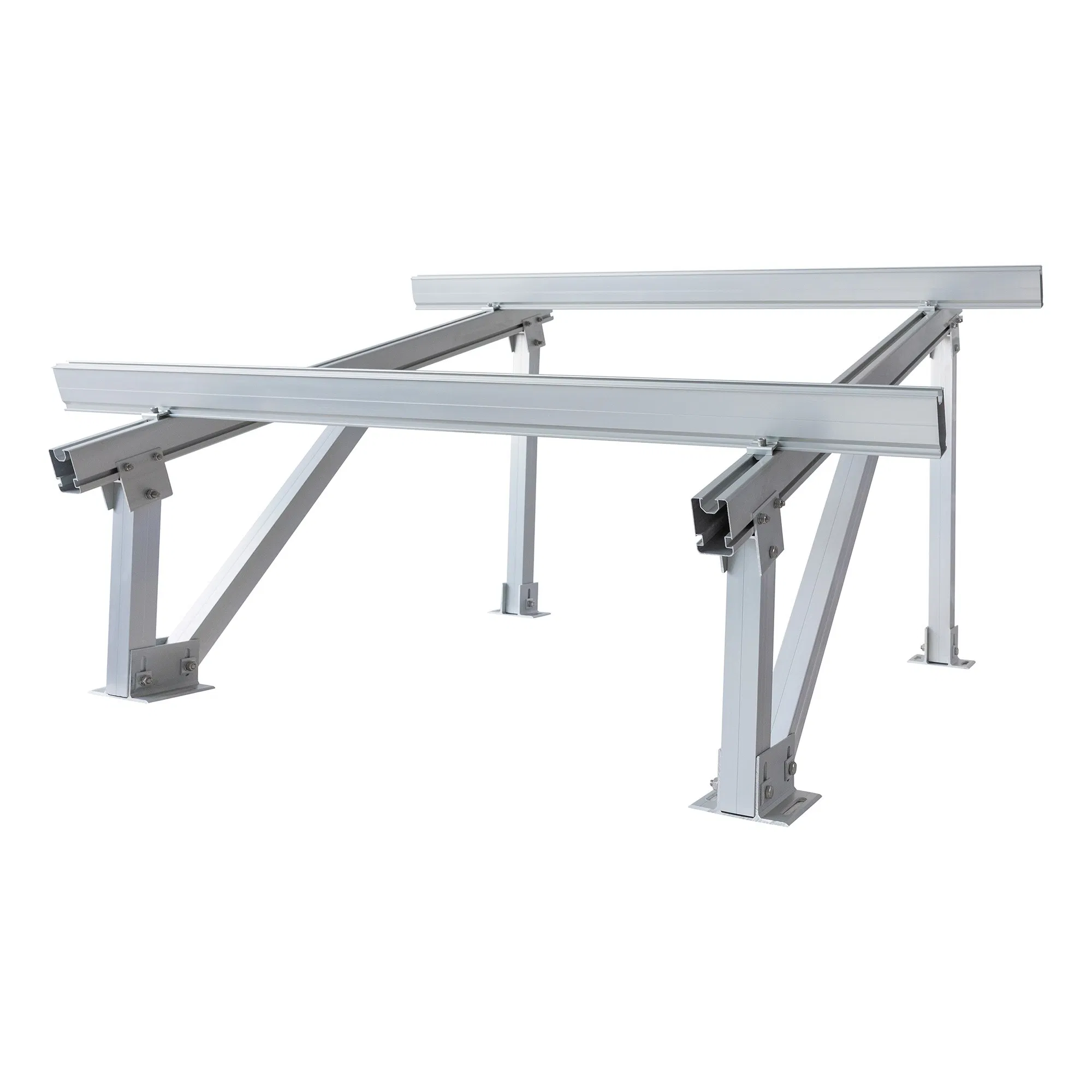 PV Carbon Steel Solar Ground Adjustable Mounting Frame Pole Brackets Steel Structure