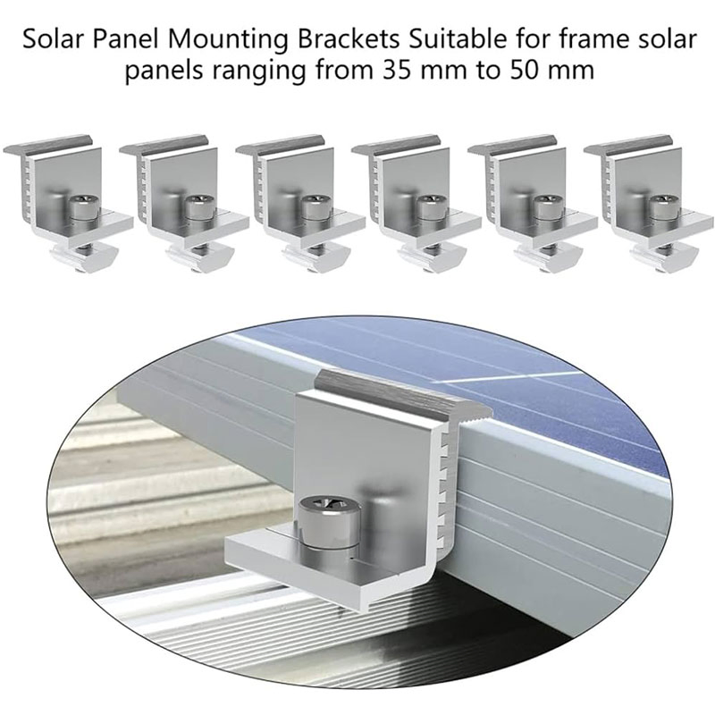 Aluminum Alloy Tile Photovoltaic Solar Panel Mounting Bracket Kit