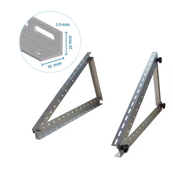 Aluminum Triangle Adjustable Roofing Brackets Solar Panel Roof Mounting