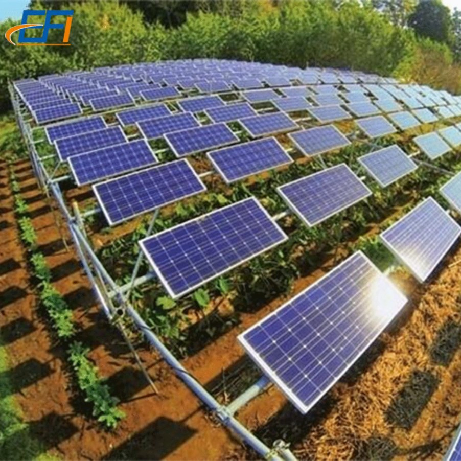 Single Axis Sun Tracking Solar System Ground Industrial Solar Mounting System