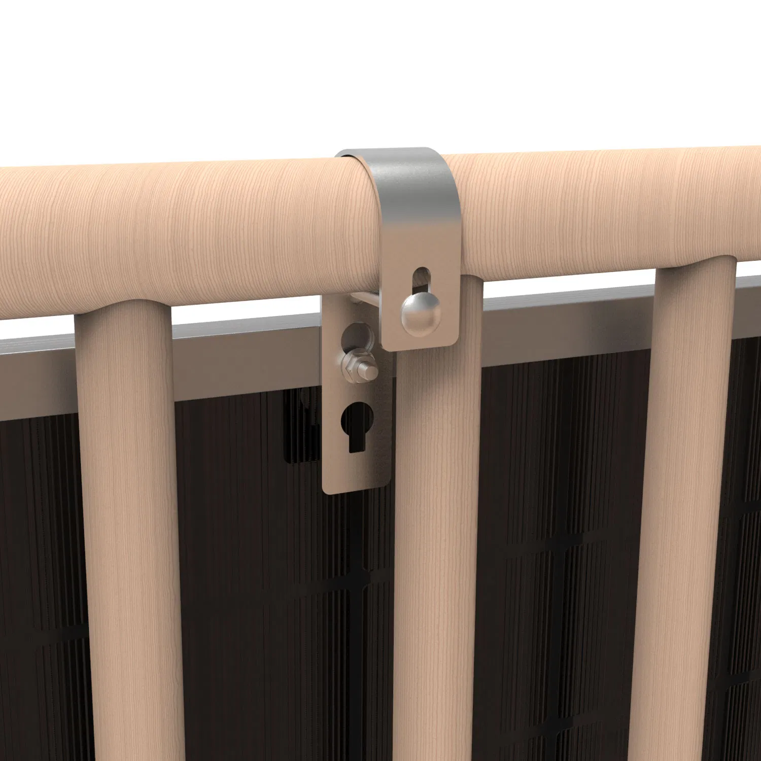 Photovoltaic Panel Bracket Solar Mounting Adjustable Angle Balcony Railing Structure