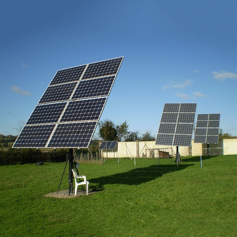 Automatic Sense Solar Tracking Bracket 5kw Dual Axis Solar Tracker System
