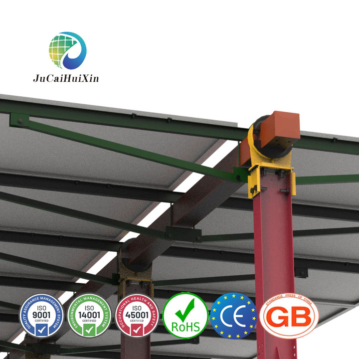 Professional Ground Painted Single Axis Design Support Solar Tracking System