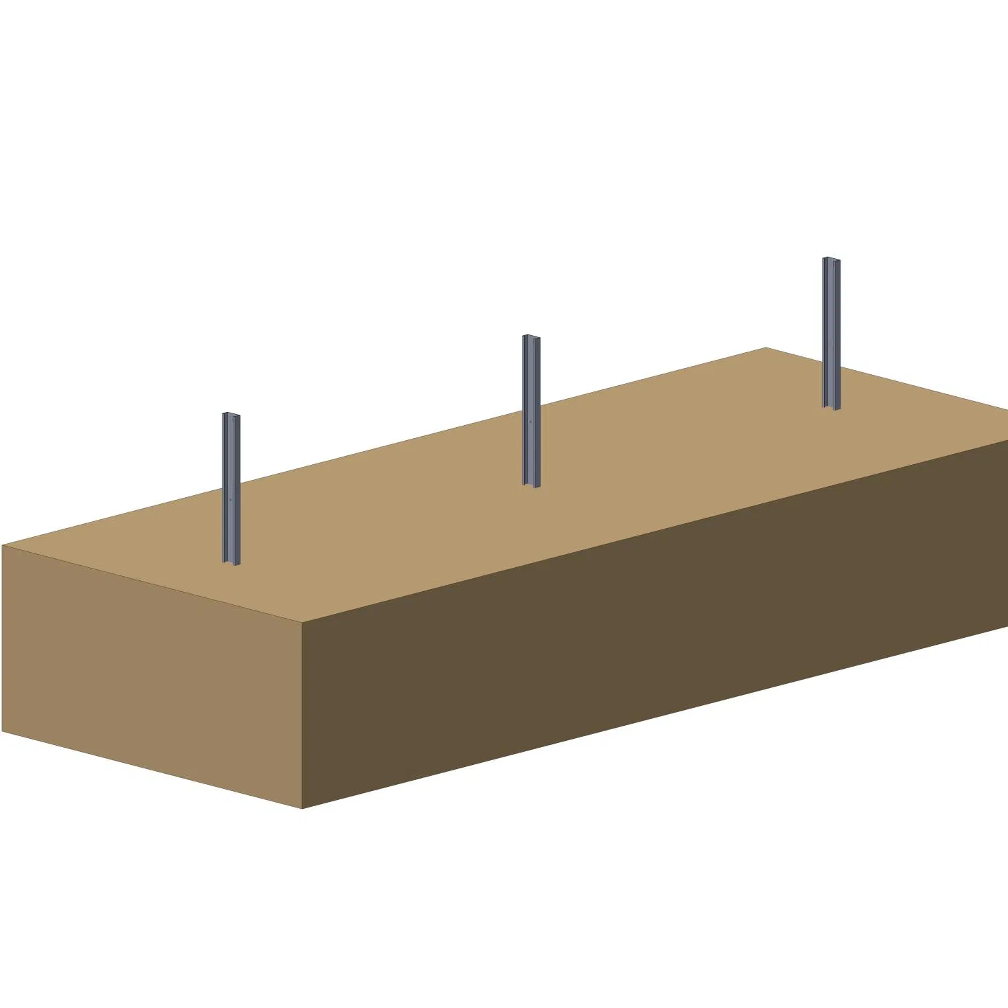 Solar PV Ground Plant Module Mounting Steel Pole Structure