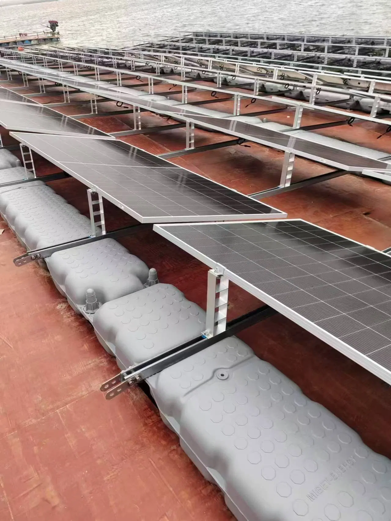 Floating Solar System for Lake Ocean HDPE Floating Pontoon Lake Float Solar Energy System