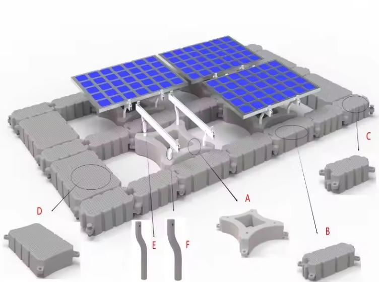 Blue Dolphin Mount Racking Water Pond PV System Pontoon Floating Solar Panel