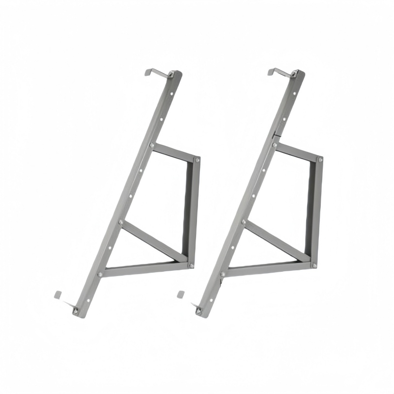 Solar Balcony Installation Bracket Space-Saving Railing-Mounted Solar Balcony Installation Bracket with Natural Aluminum Alloy Material