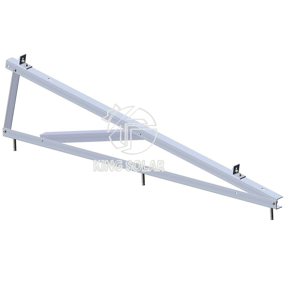 East-West Solar Panel Flat Roof Ballasted Mounting System