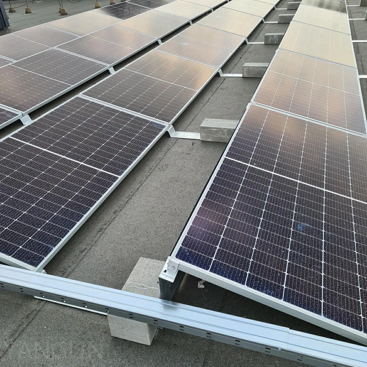 Solar Module Flat Roof Mounting Ballasted System