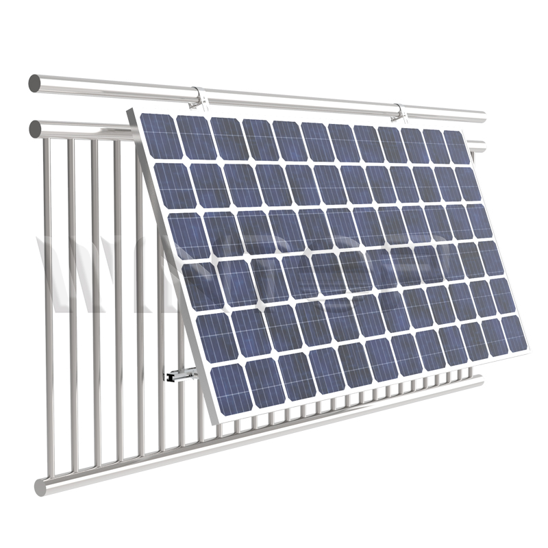 Adjustable Angle Easy Solar Mount Kit for Railing