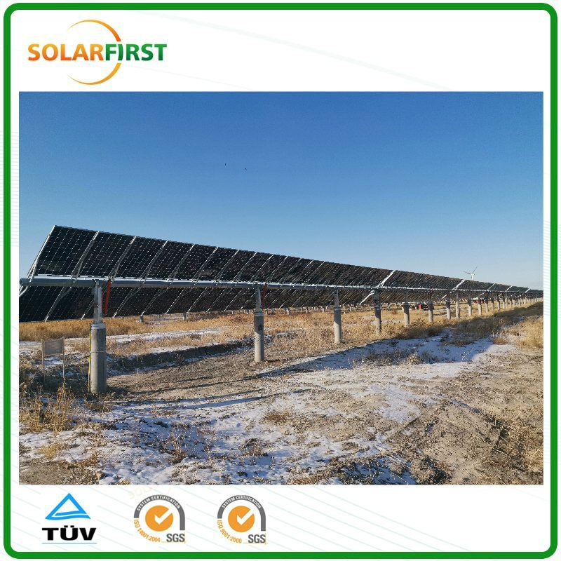 Single Axis Solar Tracking System with GPS Device