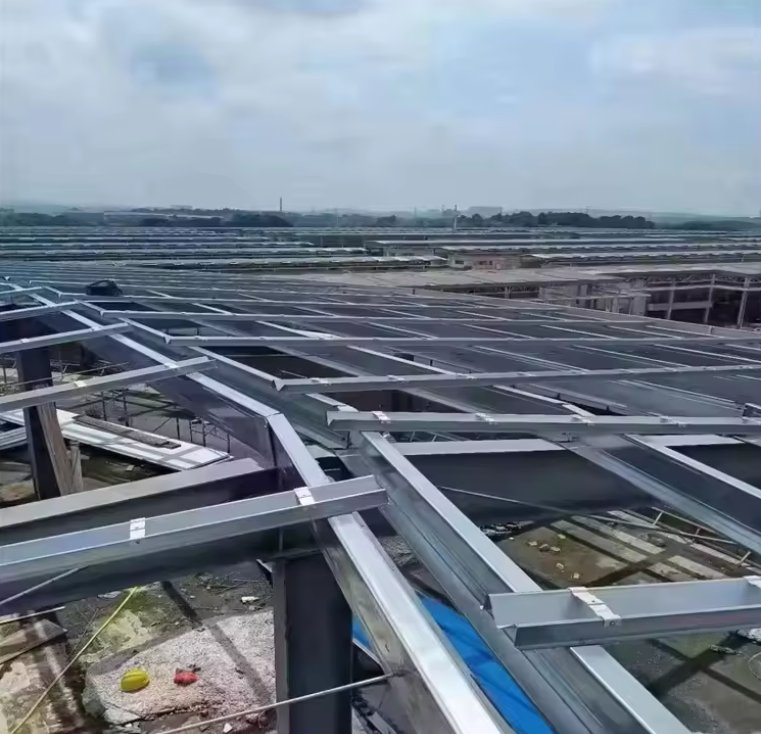 Customized Solar Shed BIPV Structure Waterproof Design Solar Mounting System