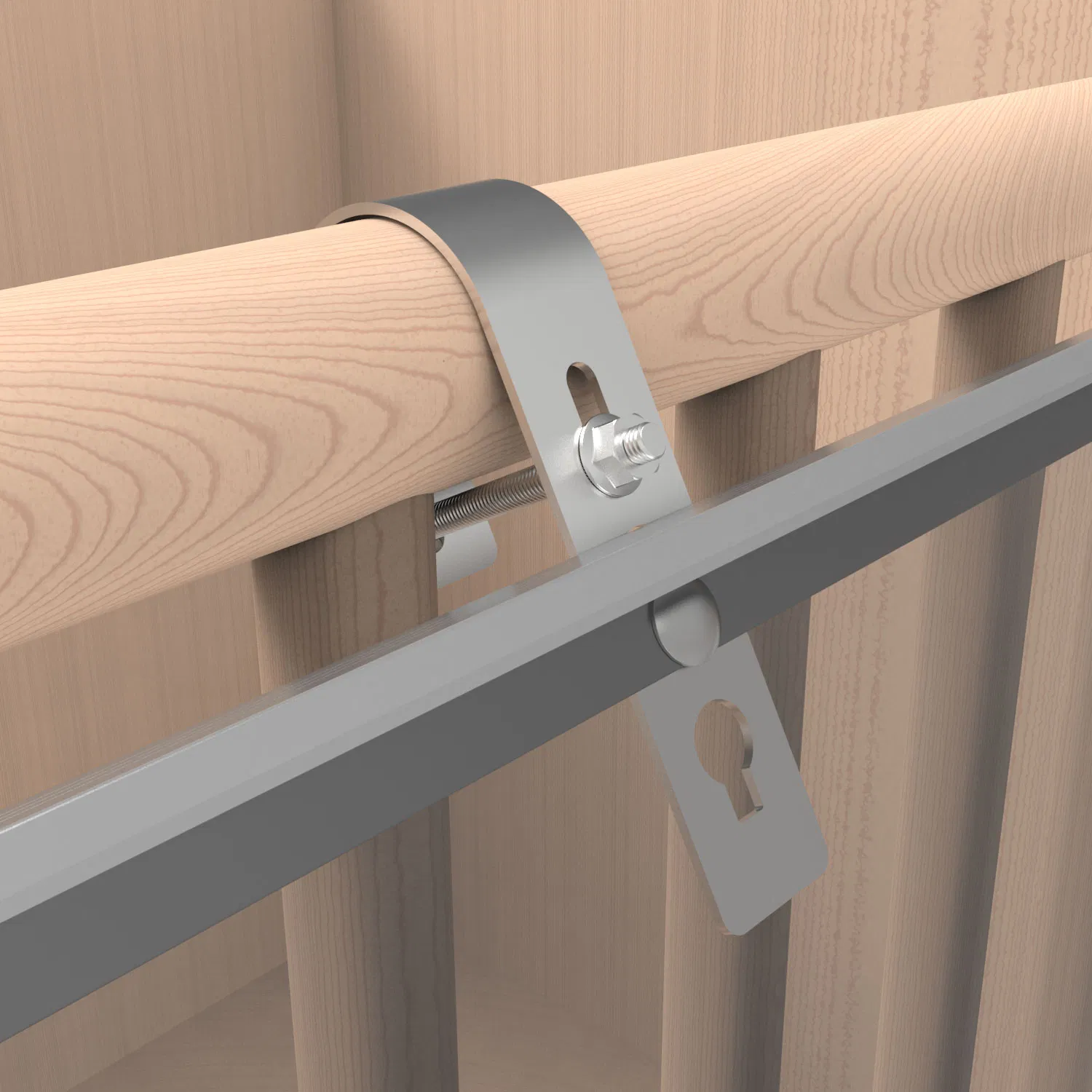 PV Mounting System Solar Panel Structure Balcony Railing Bracket