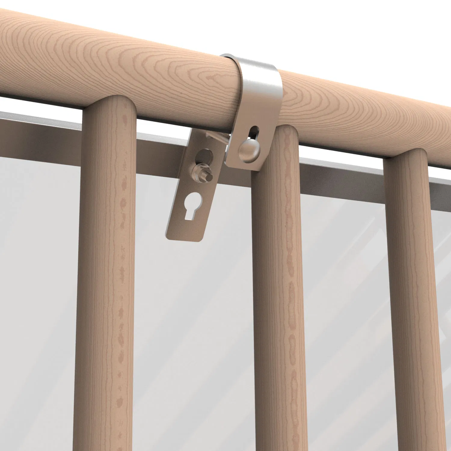 PV Mounting System Solar Panel Structure Balcony Railing Bracket