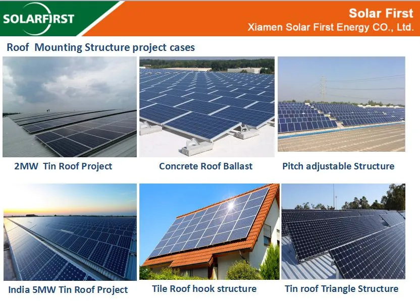 Standing Seam for PV Structure Clamps for Pitched Tin Roof Solar System