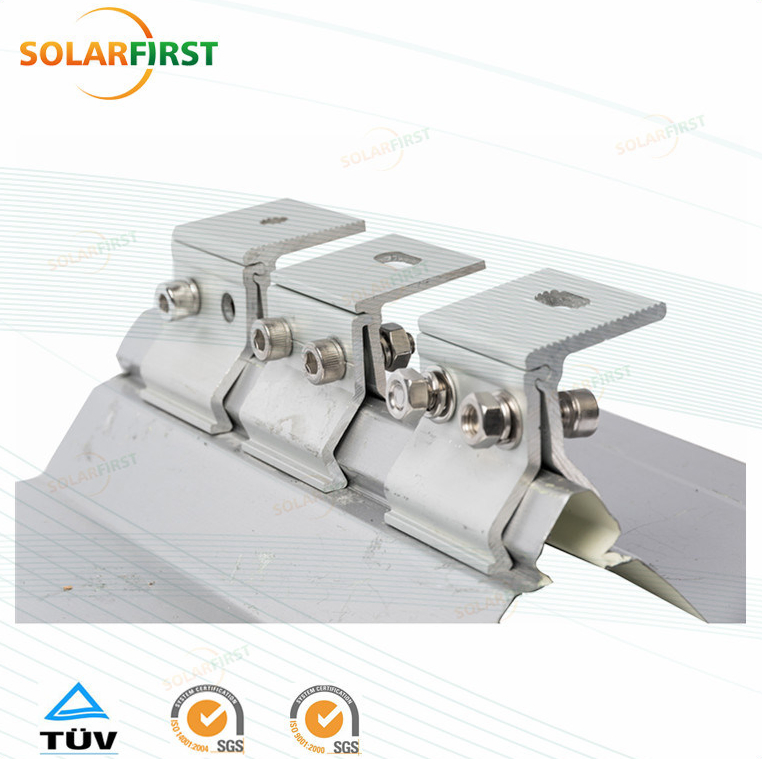 Standing Seam for PV Structure Clamps for Pitched Tin Roof Solar System