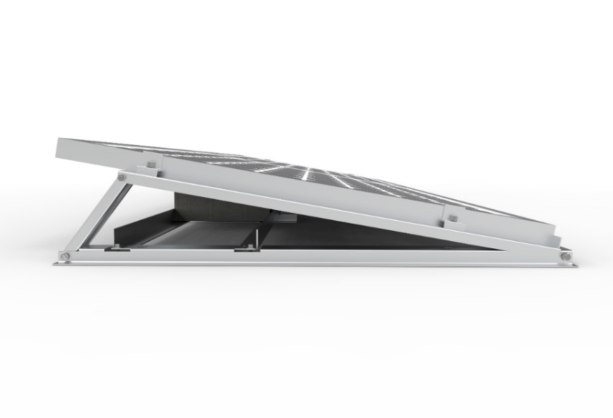 Solar Racking Triangle Flat Roof Ballasted Flat Concrete Roof Ground Mount Panel Kit Fixed Triangle Solar Mounting Frame