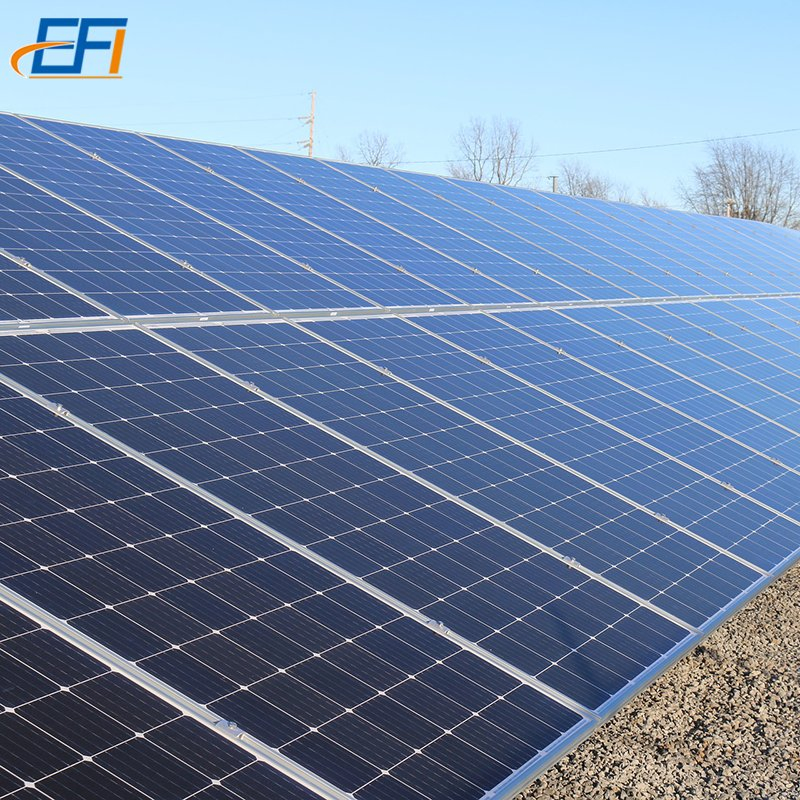 Ground Single Pole Solar PV Mounting Brackets PV Ground System Mounting Structure