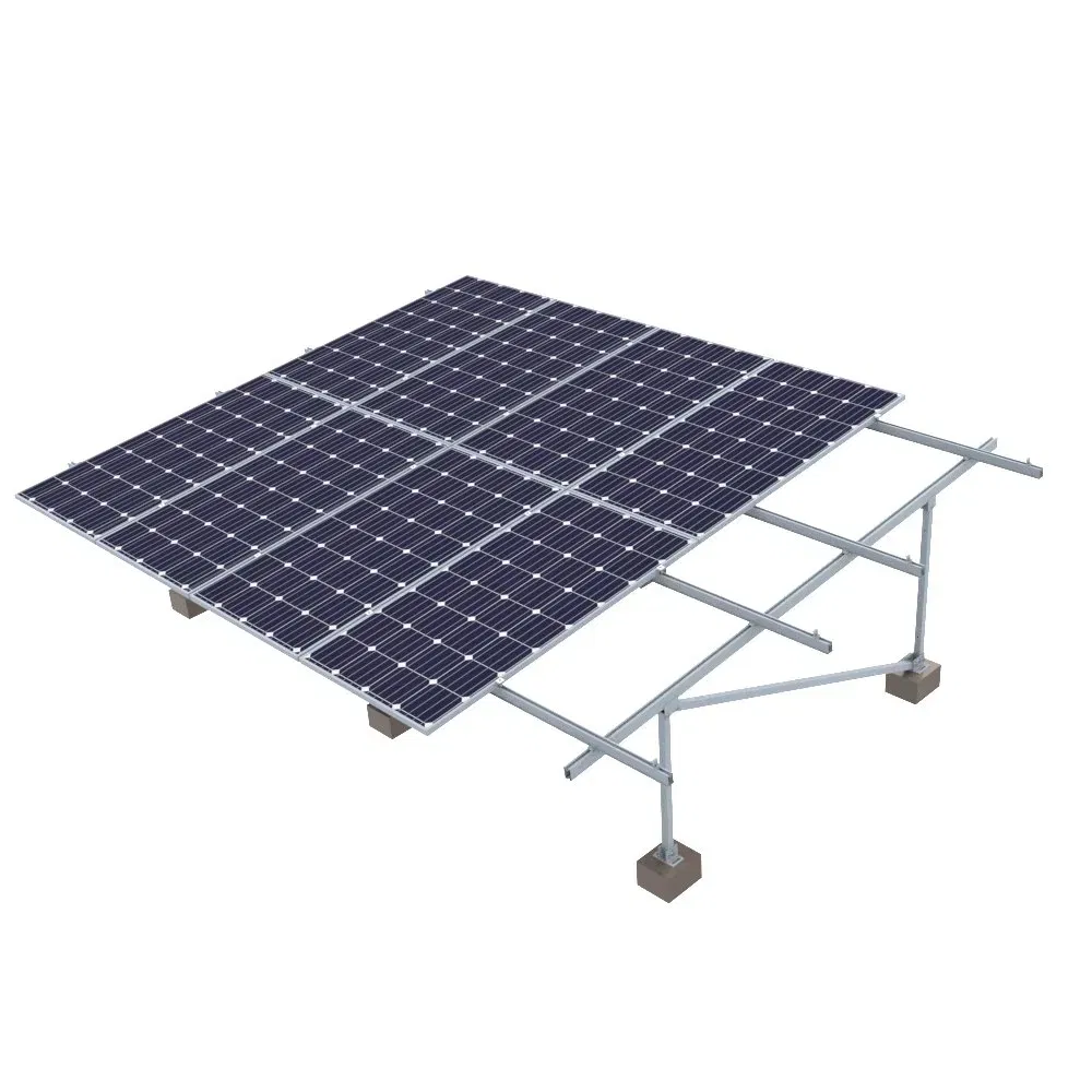 Single Pole Ground Mount Solar Bracket System – Aluminum PV Structure