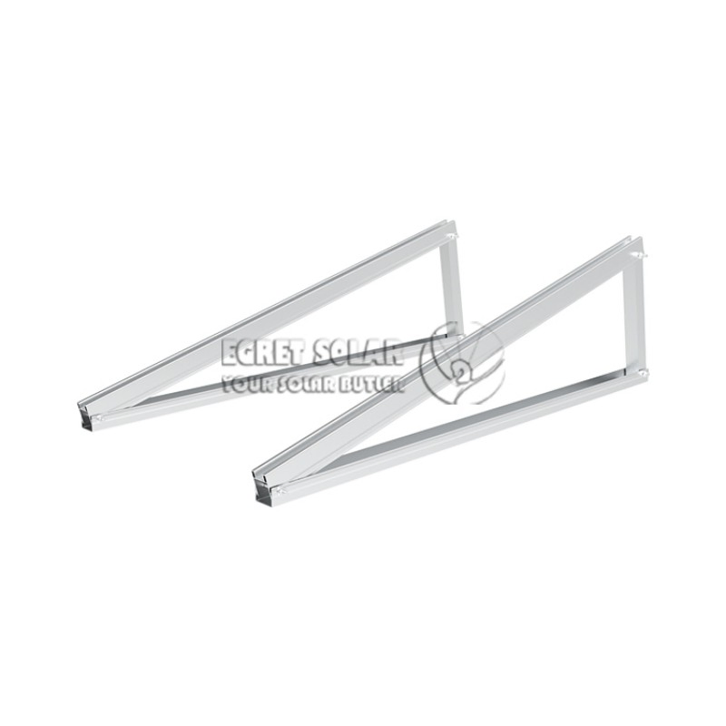 Solar Flat Roof Mounting Structure Aluminum Triangle Brackets Ballasted Solar Roof Mounting