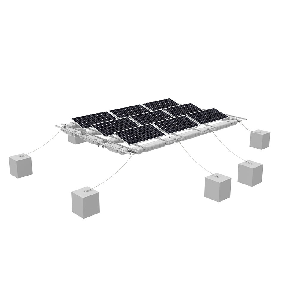 Easy Install Floating Solar PV Mounting System, Pre-Assembled HDPE Pontoon for Lake