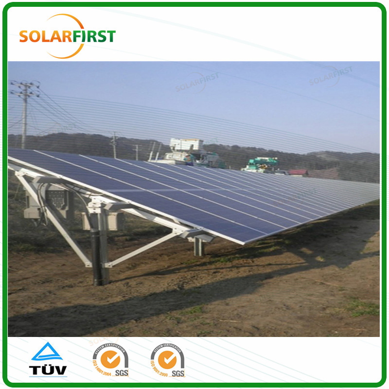 Solar Ground Mounting Structure Single Pile C Pole Solution