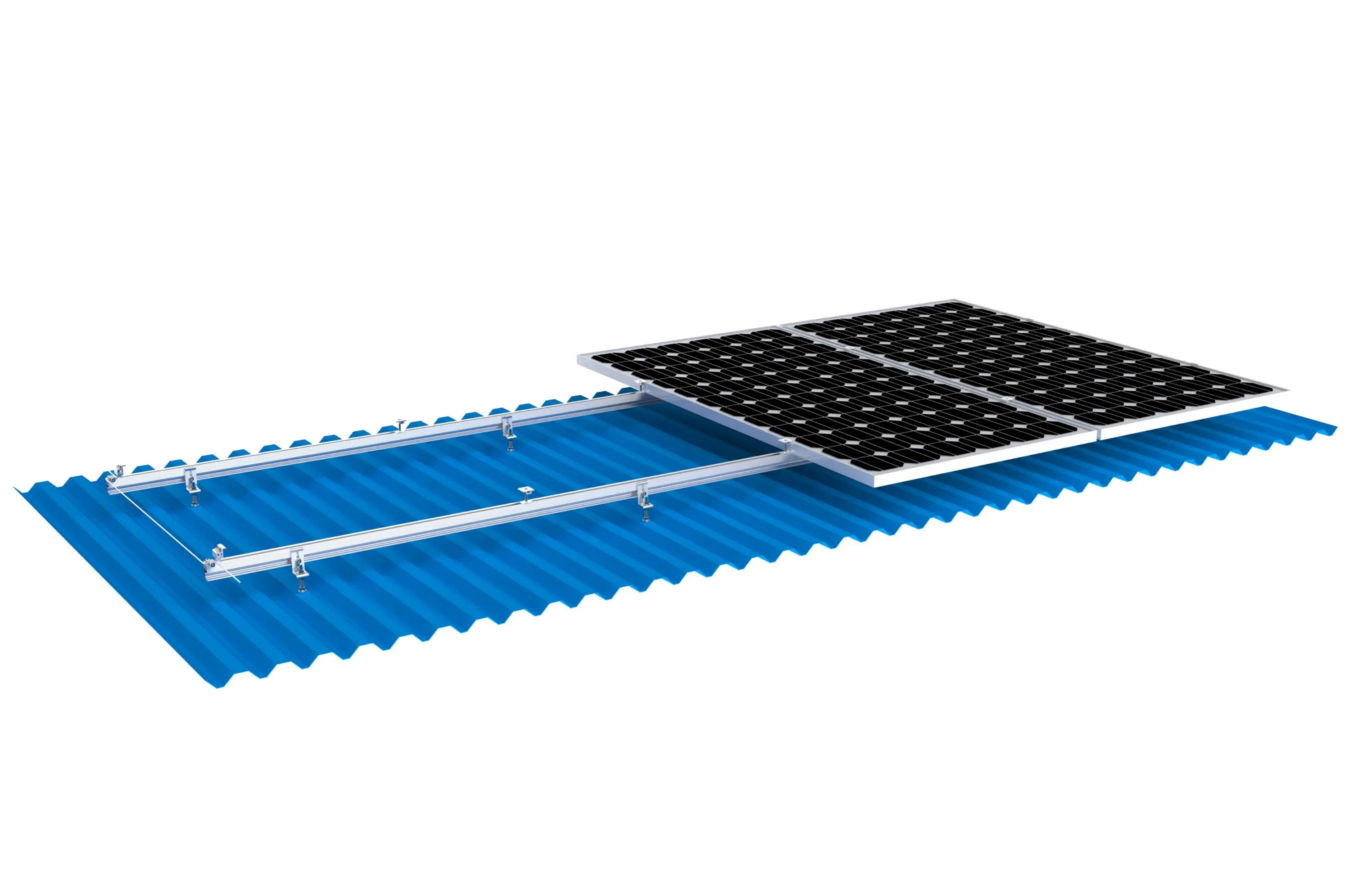 High Performance Hot-DIP Galvanized Steel Solar Track Mounting Kit for Tin Rooftops