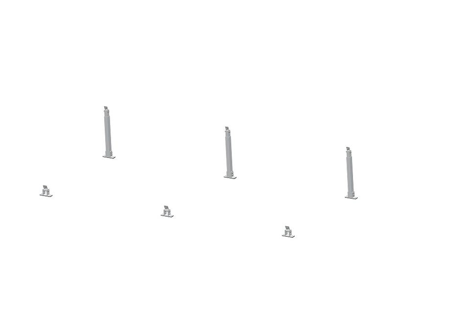 Ballasted Flat Roof Solar Panel Mounting Solution Made of Zinc Aluminium Magnesium Steel High Strength Factory Supplier