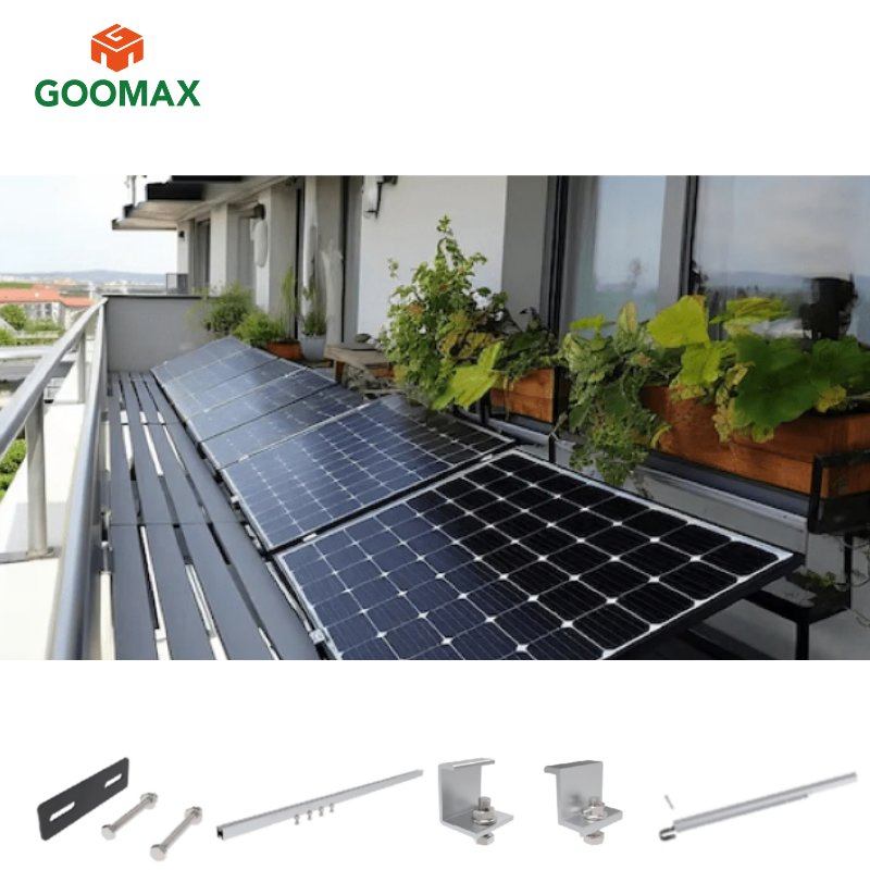 Goomax Heavy-Duty Balcony Solar Hook Solar Panel Condo Balcony Secure Panel Mounting