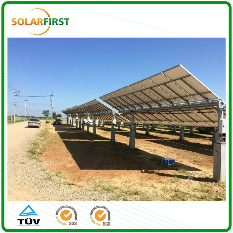 Single Axis Solar Tracking System with GPS Device