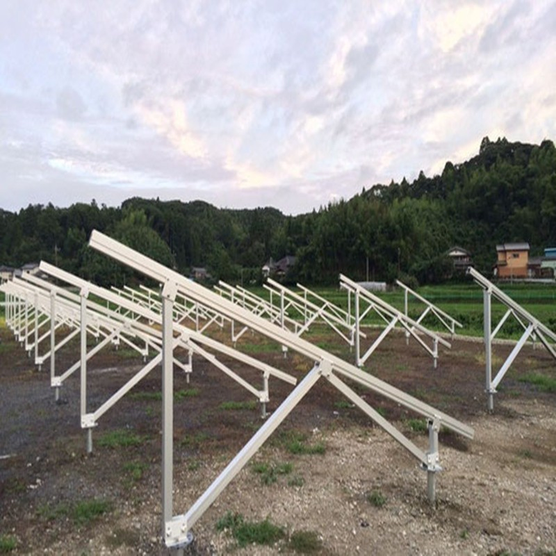 Ground Solar Panel Single Pole Mount Aluminum Mounted Racking Systems Structure