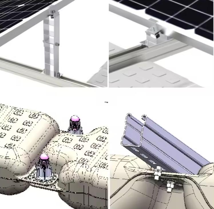 Water Floating Solar Mounting Brackets Photovoltaic Water Solar Panel Mounting System