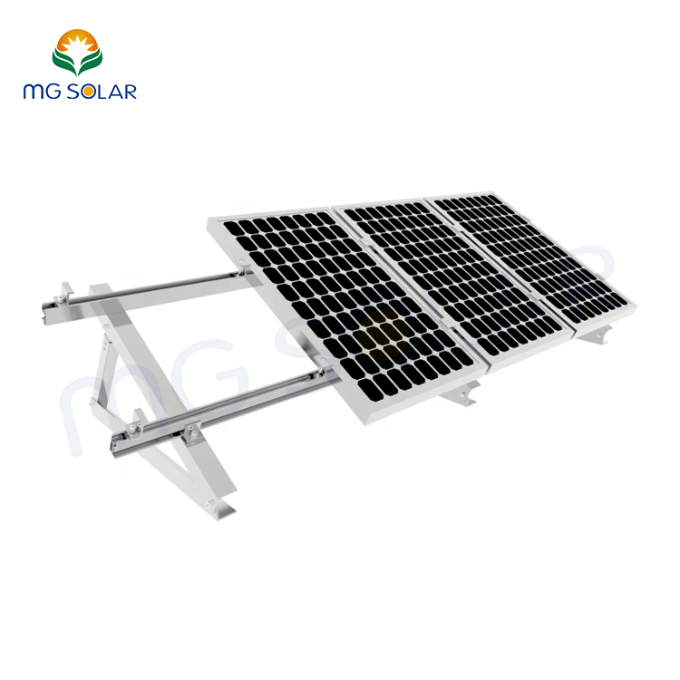 Solar Racking Flat Roof Mount Panel Aluminum Triangle Bracket Mounting System