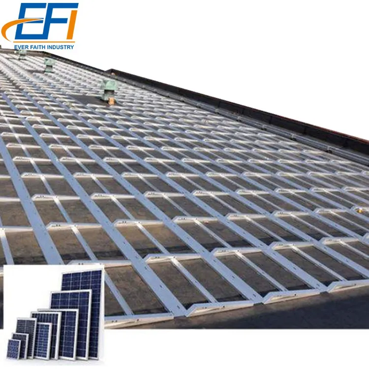 Ground Solar Panel Pole Mount Frame Structure