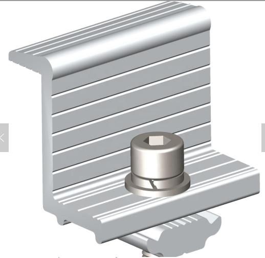 Aluminum Flat Ballasted Roof Mounting Solar Power System