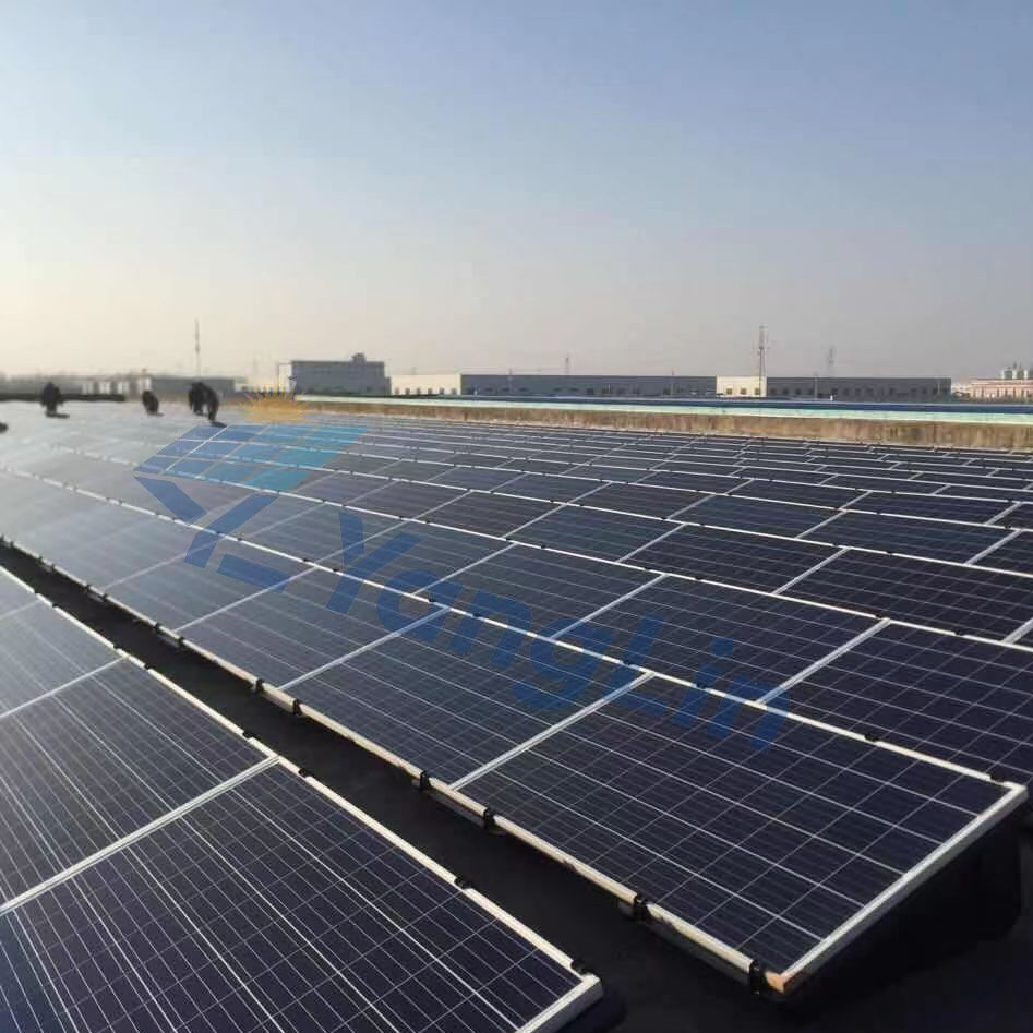 Factory Solar Panel Flat Roof Photovoltaic Plastic Bucket Base Ballasted System Solar Mounting UV Resistant PP