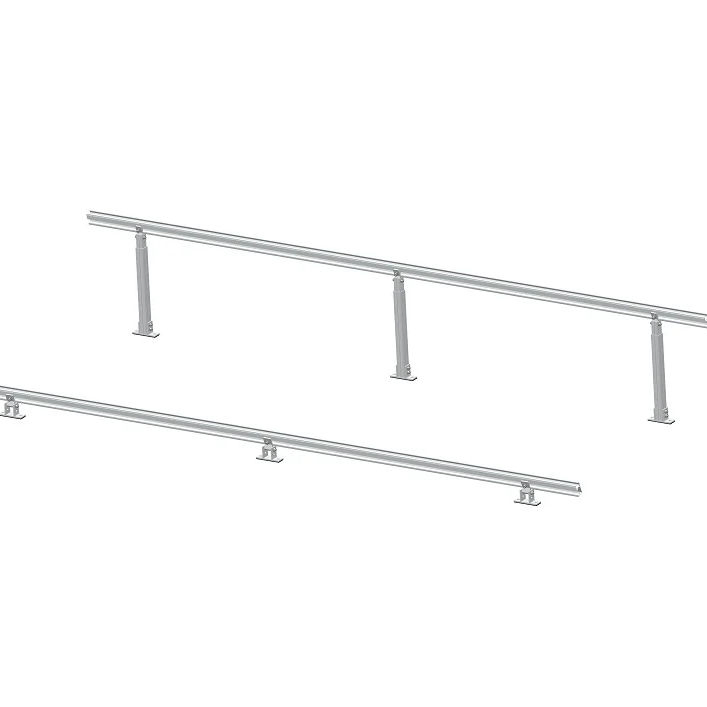 Ballasted Flat Roof Solar Panel Mounting Solution Made of Zinc Aluminium Magnesium Steel High Strength Factory Supplier