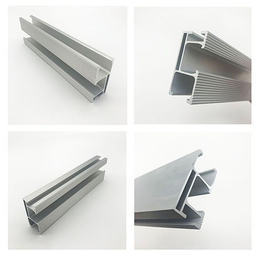 Aluminium Solar Panel Frame Ground Pole Mounting Profile Structure