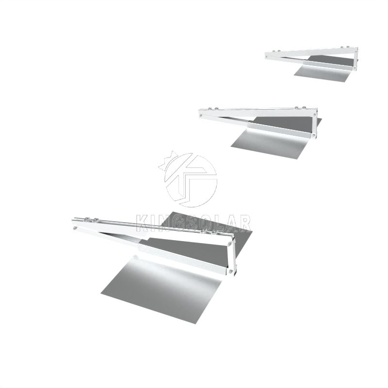 Aluminum Ballasted Solar Flat Roof Mounting Structure
