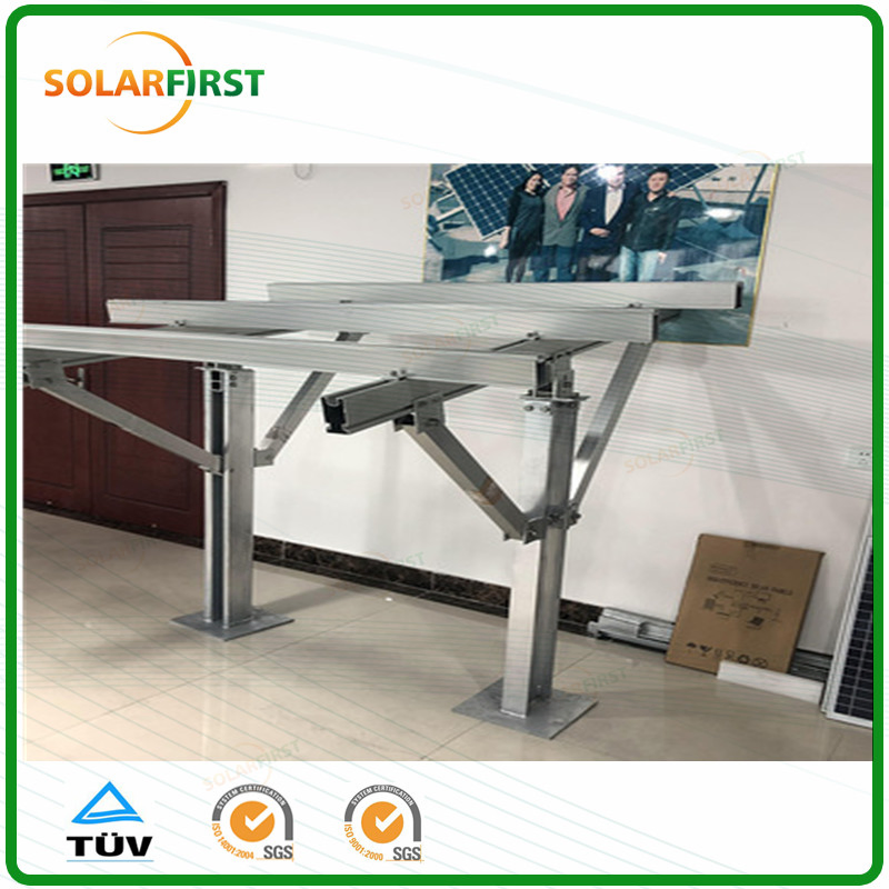 Solar Ground Mounting Structure Single Pile C Pole Solution