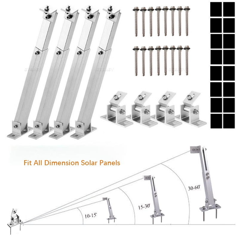 Flat Roof Tilt Brackets Mounting Solar Panels Energy Support System Rack Manufacturers